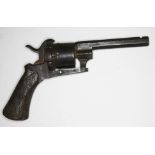 A Belgian rim fire revolver - as found.