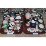 A group of 21 Royal Doulton character jugs including John Shorter, The Hampshire Cricketer, Gone