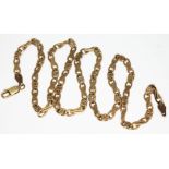 A hallmarked 9ct gold chain, length 47cm, wt. 13.96g.