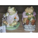 A pair of Beswick Beatrix Potter figures - Mr Jackson and Mr Jeremy Fisher
