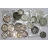 A mixed lot of various shillings an two shillings, Victoria and later.