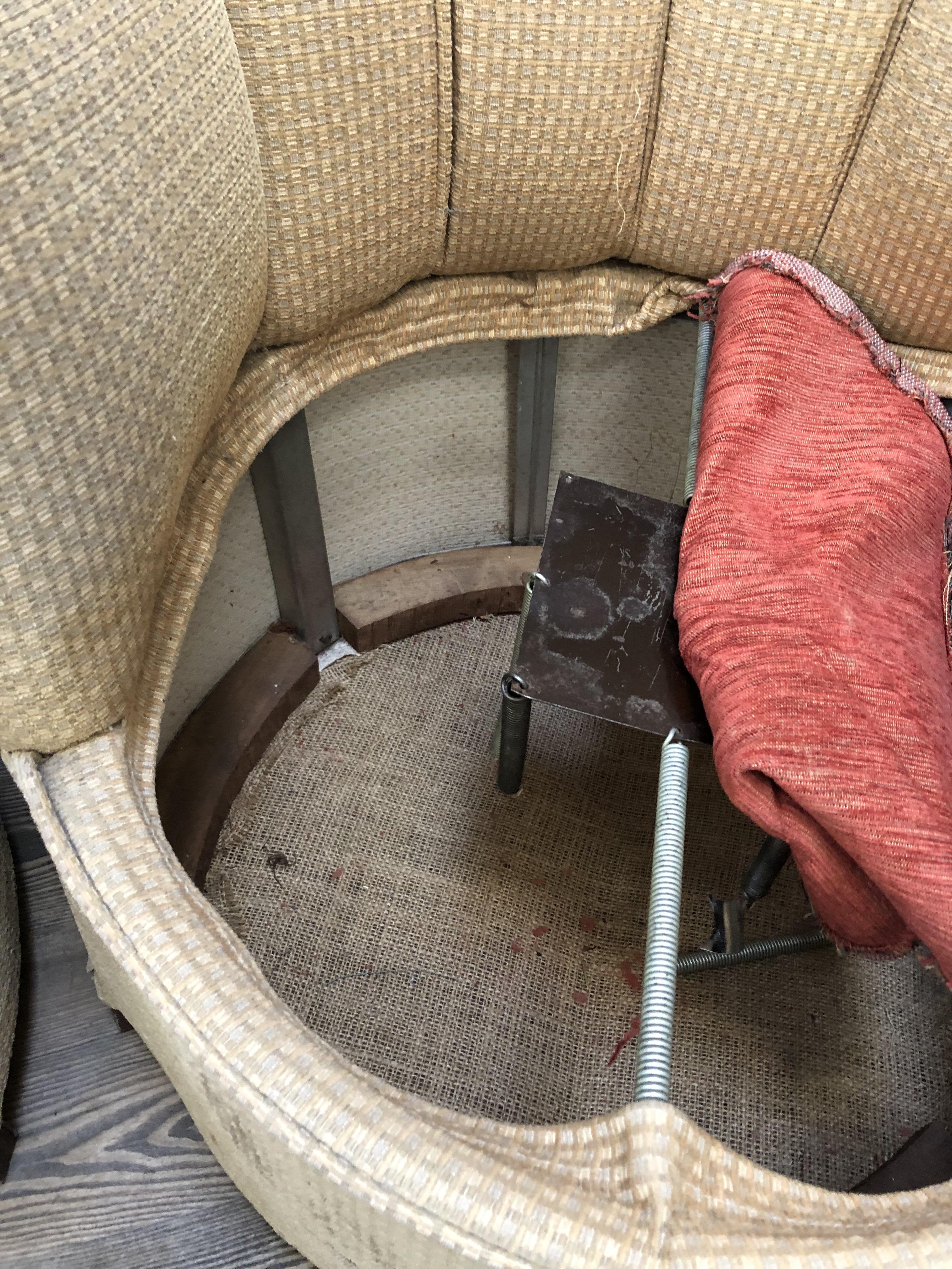 A pair of Art Deco fan back tub chairs. - Image 7 of 11