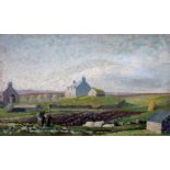 20th century school, country scene, oil on canvas, 49cm x 29cm, signed 'Norman C. Robinson' and