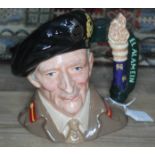 A large Royal Doulton character jug Field Marshal Montgomery, D6908 limited edition with certificate