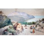 Italian early 20th century school, watercolour, 32cm x 21cm, signed 'Mapuano' lower left, glazed and