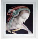 Two coloured engravings, both titled and indistinctly signed in pencil by the artists, 23cm x 29cm &
