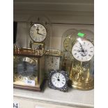 A collection of 6 carriage clocks