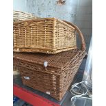 2 wicker baskets