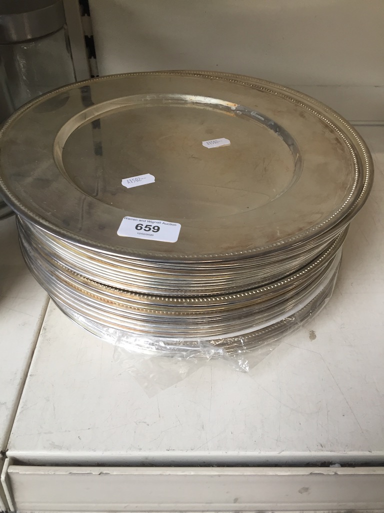 23 silver style platters