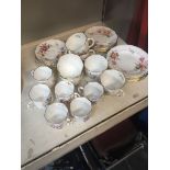 Crown Derby china part tea set.