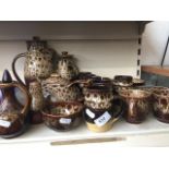 28 pieces studio pottery tea/coffee set