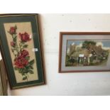 Two needlework pictures