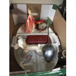 Mixed lot to include Sylvac poodle, Royal Doulton figure Debbie, etc