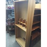 A light oak effect bookcase