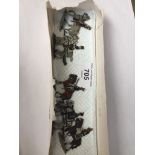 Box of 5 lead Cavalry figures