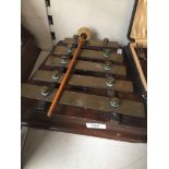 vintage wall hanging baby xylophone (5 notes)