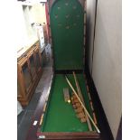 An old billiards set.