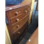 A mahogany Scotch chest