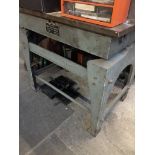 A Robert Kelly & Sons engineers surface table + 3 surface plates.