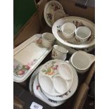 A box of St Michael Ashberry dinnerware