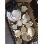 A German teaset and an Old Royal bone china teaset