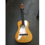 A Falcon acoustic guitar with soft bag