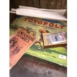 A vintage board game, Totopoly race game, old map of Preston town center, old Lancashire stories