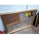 A modern gilt framed mirror