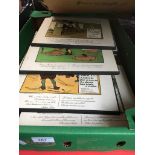 Box of golfing prints