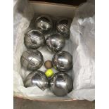 A set of 8 carpet boules