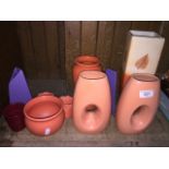 A quantity of modern vases etc