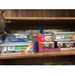 A quantity of boxed model trucks, Corgi, etc.