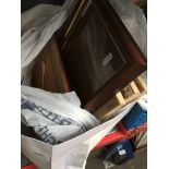 A bag of picture frames