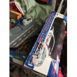 Box of train and other toys /Radio controlled car as found