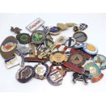 A quantity of vintage badges including sporting etc.
