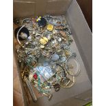 Box of costume jewellery