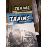 A small box of train magazines