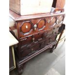 Oak Jacobean style cupboard