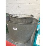 Galvanized buckets