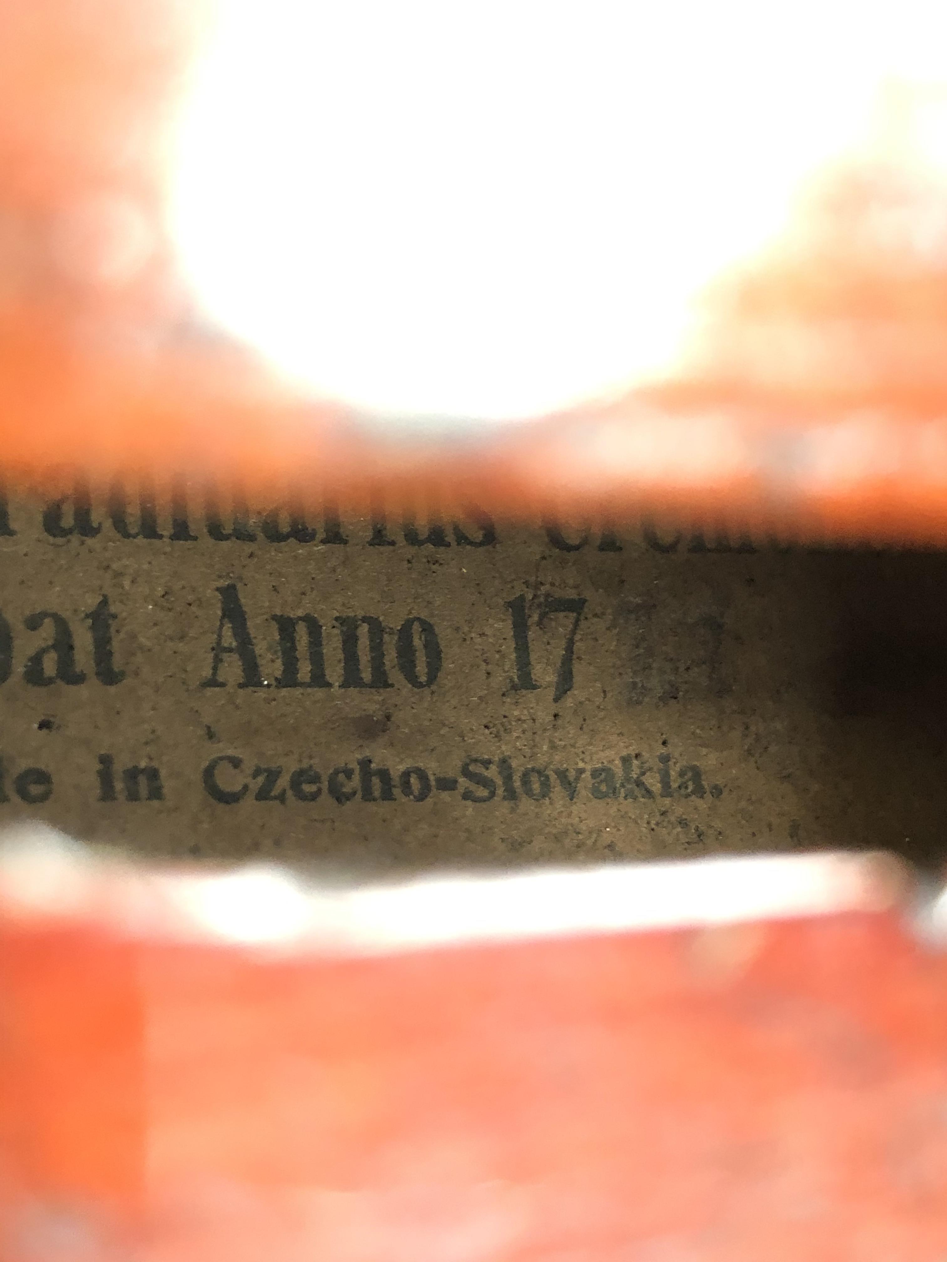 A late 19th violin bearing interior label 'Antonius Stradivarius Cremonensis Faciebat Anno 1777 Made - Bild 16 aus 25