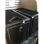 Two heavy duty metal dog cages - for transport.