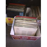 Three boxes of LPs