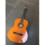 A Santos acoustic guitar