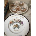 Three commomorative plates - Victoria Dimaond Jubilee and two 1902 coronation day - Booths