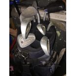 Full set of clubs with bag