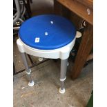 Adjustable shower stool