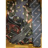 Box of 85 various rugby ties