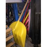 A snow shovel