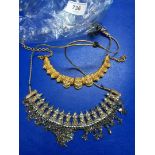 Indian style and other costume necklaces