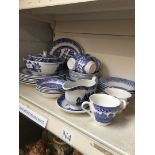 Blue & white dinner and tea wares